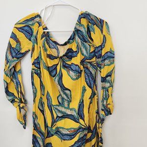 Floral yellow blouse